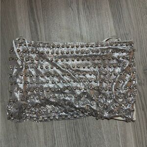 Silver Studded Women's skirt
